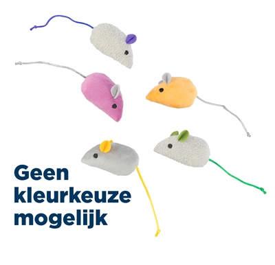Trixie Kattenspeelgoed Muis Pluche Met Catnip 7 cm 70 st