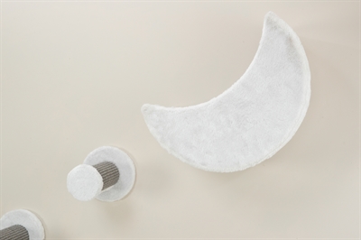 Trixie Katten Klimset Voor Aan DE Muur 4 Klimplekken Wit / Grijs 78x30x30 cm