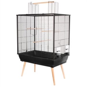 Zolux Vogelkooi Neo Jili Zwart 78x48x81/112 cm