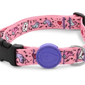 Morso Halsband Hond Gerecycled Sweet Tweet Roze 30-42x1.5 cm