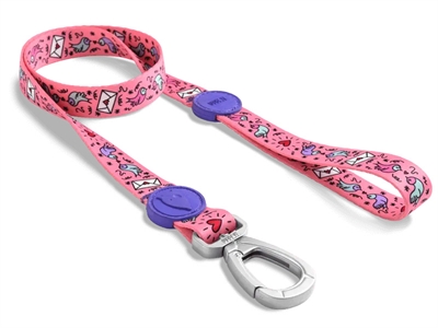 Morso Hondenriem Gerecycled Sweet Tweet Roze 120x1.5 cm Tot 6 kg