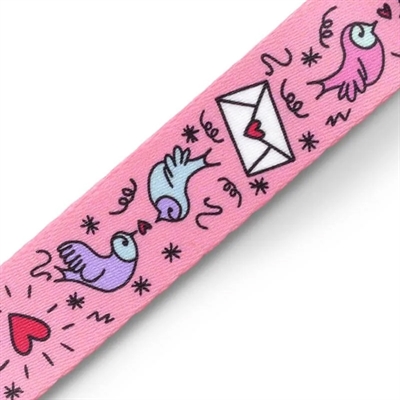 Morso Hondenriem Gerecycled Sweet Tweet Roze 120x1.5 cm Tot 6 kg