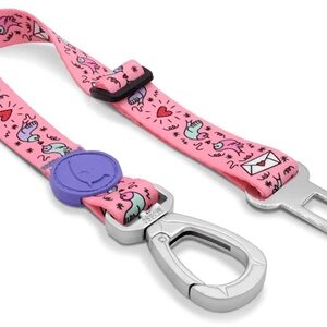 Morso Honden Autogordel Gerecycled Sweet Tweet Roze 40-65x1.5 cm Tot 4 kg