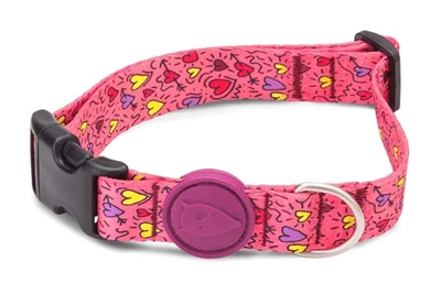 Morso Halsband Hond Gerecycled Pink Think Roze 30-42x1.5 cm