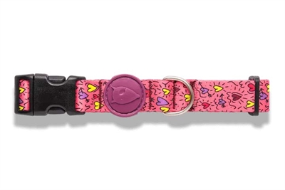 Morso Halsband Hond Gerecycled Pink Think Roze 30-42x1.5 cm
