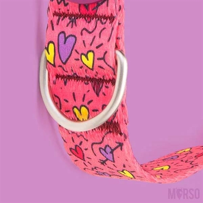 Morso Halsband Hond Gerecycled Pink Think Roze 30-42x1.5 cm