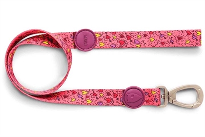 Morso Hondenriem Gerecycled Pink Think Roze 120x1.5 cm Tot 6 kg