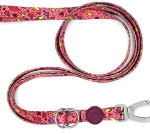 Morso Hondenriem Verstelbaar Gerecycled Pink Think Roze 75-230x1.5 cm 1-4 kg