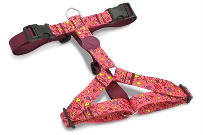 Morso Hondentuig H-Tuig Gerecycled Pink Think Roze 40-55x1.5 cm