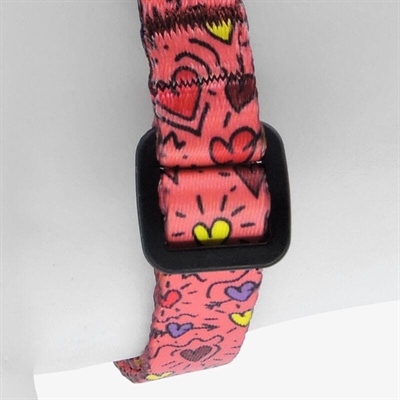 Morso Mini Hondentuig Verstelbaar Gerecycled Pink Think Roze 24-32x1.5 cm