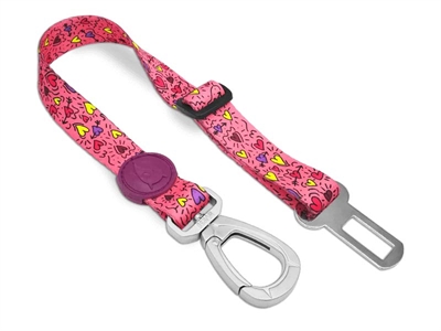 Morso Honden Autogordel Gerecycled Pink Think Roze 40-65x1.5 cm Tot 4 kg