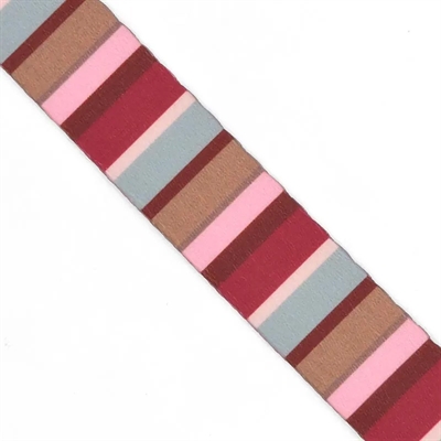 Morso Halsband Hond Gerecycled Skyline Rood / Roze 30-42x1.5 cm