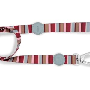 Morso Hondenriem Gerecycled Skyline Rood / Roze 120x1.5 cm Tot 6 kg