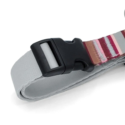Morso Hondentuig H-Tuig Gerecycled Skyline Rood / Roze 40-55x1.5 cm
