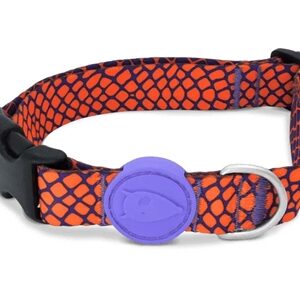 Morso Halsband Hond Gerecycled Urban Lizard Rood 30-42x1.5 cm