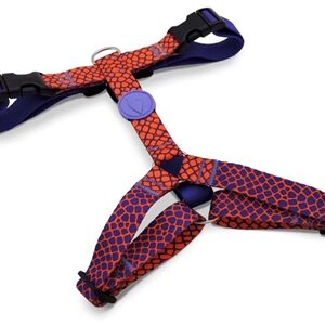 Morso Hondentuig H-Tuig Gerecycled Urban Lizard Rood 40-55x1.5 cm