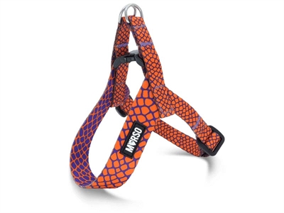 Morso Mini Hondentuig Verstelbaar Gerecycled Urban Lizard Rood 24-32x1.5 cm