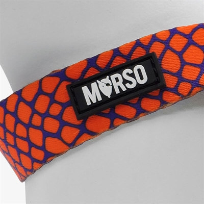 Morso Mini Hondentuig Verstelbaar Gerecycled Urban Lizard Rood 24-32x1.5 cm