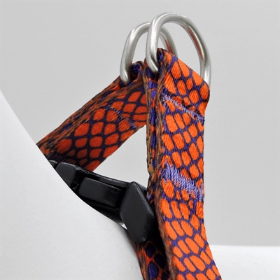 Morso Mini Hondentuig Verstelbaar Gerecycled Urban Lizard Rood 24-32x1.5 cm