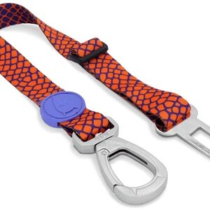 Morso Honden Autogordel Gerecycled Urban Lizard Rood 40-65x1.5 cm Tot 4 kg