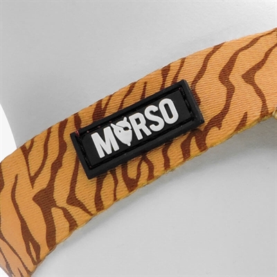 Morso Mini Hondentuig Verstelbaar Gerecycled Jungle Drum Oranje 24-32x1.5 cm