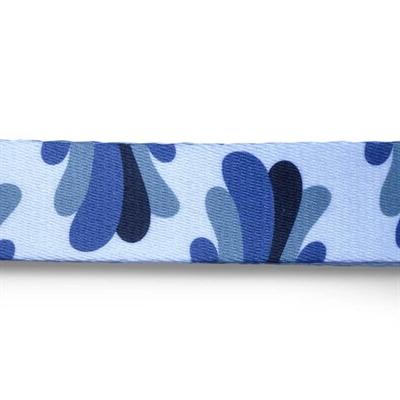 Morso Hondenriem Gerecycled Splash Blauw 120x1.5 cm Tot 6 kg