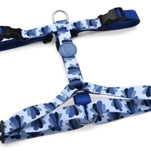 Morso Hondentuig H-Tuig Gerecycled Splash Blauw 40-55x1.5 cm