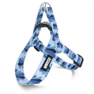 Morso Mini Hondentuig Verstelbaar Gerecycled Splash Blauw 24-32x1.5 cm