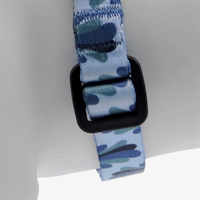 Morso Mini Hondentuig Verstelbaar Gerecycled Splash Blauw 24-32x1.5 cm