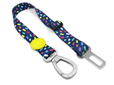 Morso Honden Autogordel Gerecycled Color Invaders Paars 40-65x1.5 cm Tot 4 kg