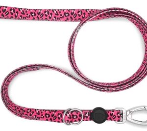 Morso Hondenriem Verstelbaar Gerecycled Bubble Leo Roze 75-230x1.5 cm 1-4 kg