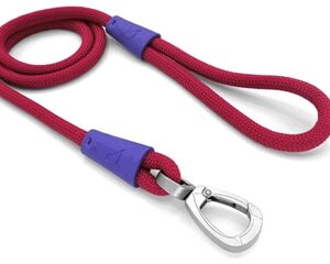 Morso Hondenriem Regular Rope Gerecycled Red Velvet Rood 120x1 cm