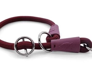 Morso Half Slip Halsband Hond Soft Rope Gerecycled Plum Paars 45x1 cm