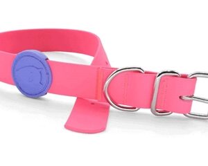 Morso Halsband Hond Waterproof Gerecycled Passion Pink Roze 23-31x1.5 cm