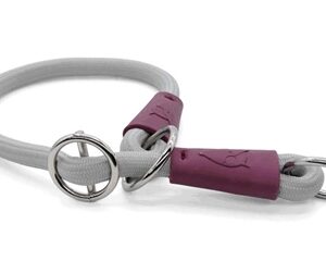 Morso Half Slip Halsband Hond Soft Rope Gerecycled Grey Grijs 45x1 cm