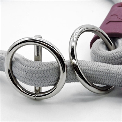 Morso Half Slip Halsband Hond Soft Rope Gerecycled Grey Grijs 45x1 cm