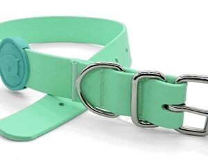 Morso Halsband Hond Waterproof Gerecycled Carribean Green Groen 23-31x1.5 cm