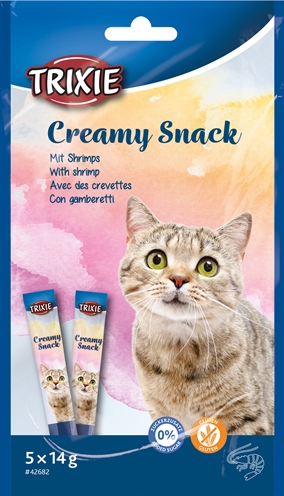 Trixie Creamy Snack Garnalen 5x14 gr 6 st