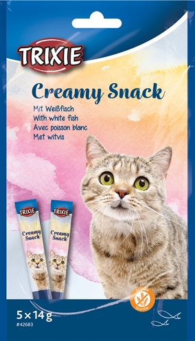 Trixie Creamy Snack Witvis 5x14 gr 6 st
