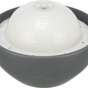 Trixie Vital Dome Drinkfontein Keramiek Grijs / Wit 1.5 ltr 20x10x20 cm