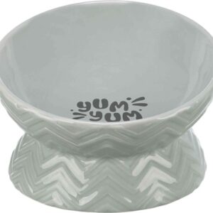 Trixie Verhoogde Voerbak / Waterbak Keramiek Grijs 350 ml 17 cm