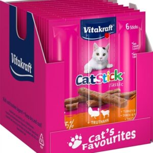 Vitakraft Cat-Stick Mini Kalkoen Met Lam 20x3 st