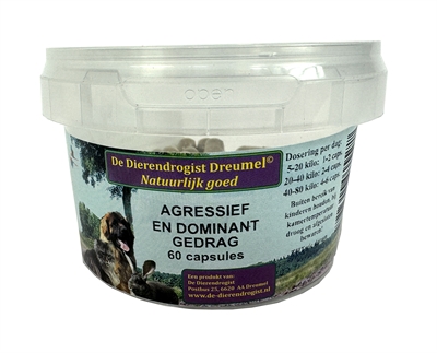 Dierendrogist Agressief / Dominant Capsules 60 st
