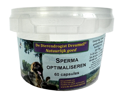 Dierendrogist Sperma Optimaliseren Capsules 60 st