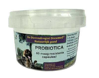 Dierendrogist Probiotica Capsules 60 st