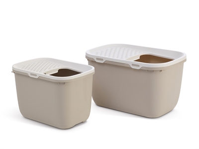 Savic Kattenbak Hop In Giant Wit / Mokka 74x50x43.5 cm