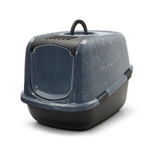 Savic Kattenbak Nestor Jumbo Marble Grijs / Zwart 66.5x48.5x46.5 cm