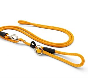 Morso Hondenriem Retrieverlijn Hands Free Regular Rope Gerecycled Goud 260x1 cm