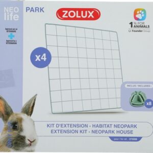 Zolux Neolife Neopark Konijn Uitbereidingsset Gaaspanelen 35x35 cm 4 st