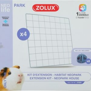 Zolux Neolife Neopark Cavia Uitbereidingsset Gaaspanelen 35x35 cm 4 st